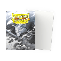 Dragon Shield Dual Matte Sleeves: Snow (White) (100)